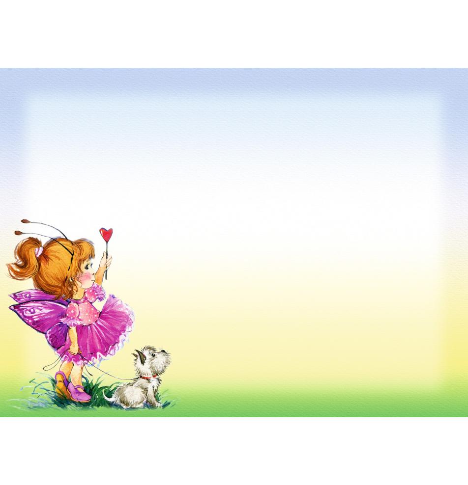 Standarta dubulta kartīte, apdruka iekšpusē