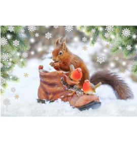 Standarta dubulta kartīte, apdruka iekšpusē 24544