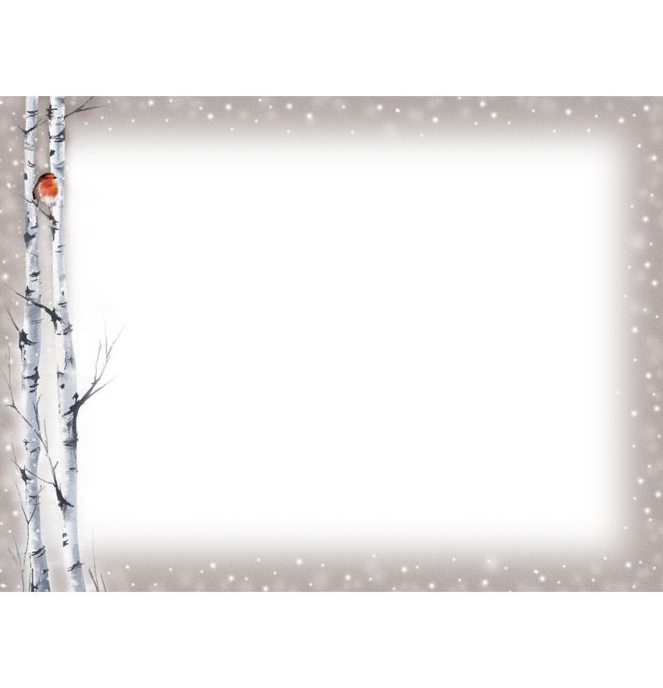 Standarta dubulta kartīte, apdruka iekšpusē